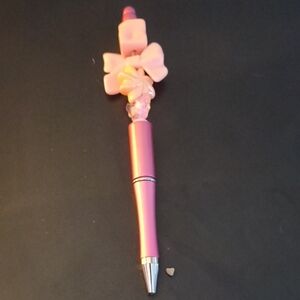 Pink Floral Decorative Pen